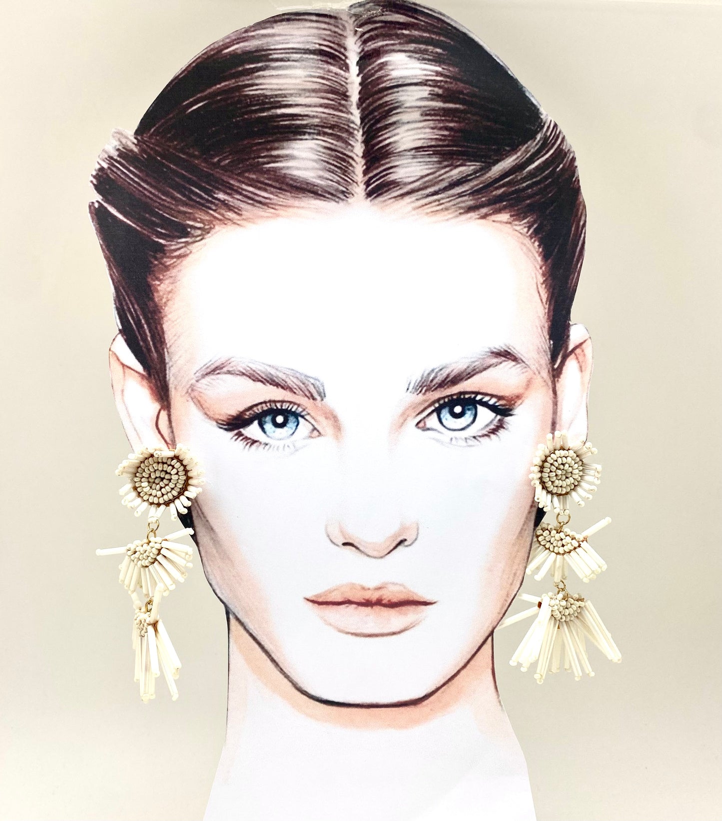 Pendientes abanico crudo