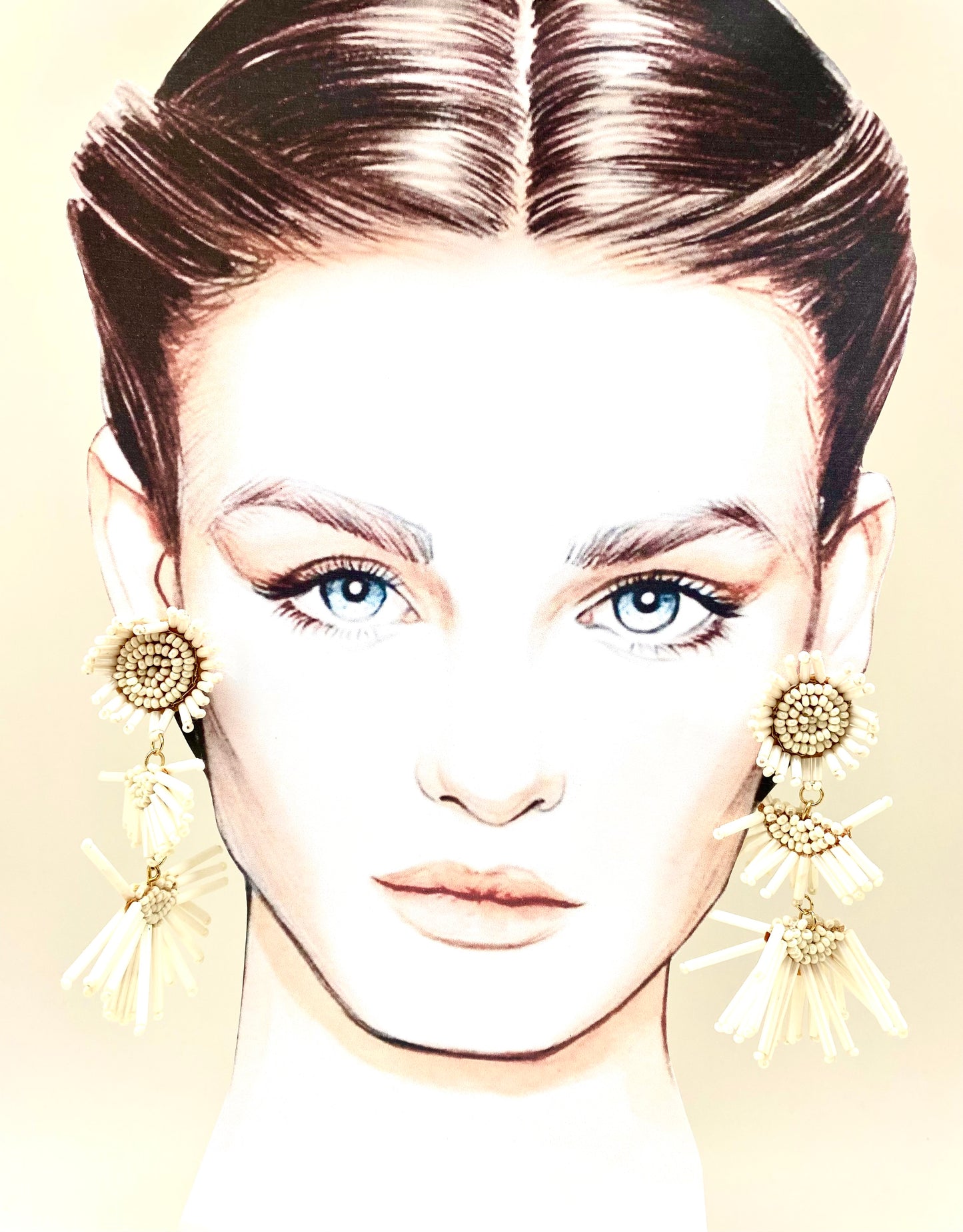 Pendientes abanico crudo