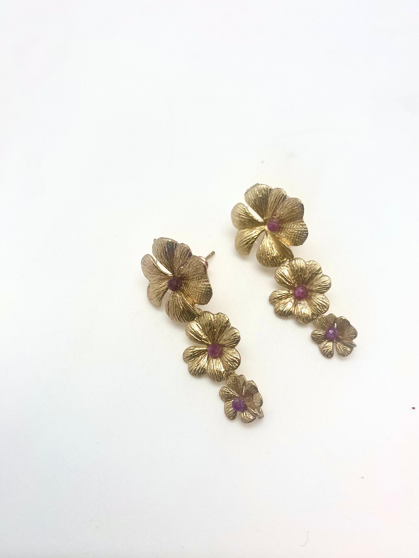 Pendientes flores mini
