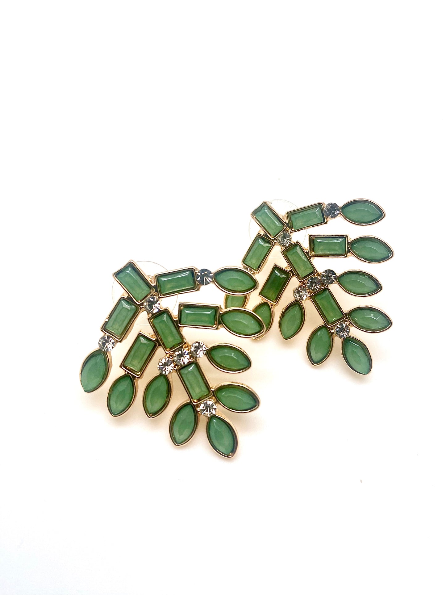 Pendientes ramas jade
