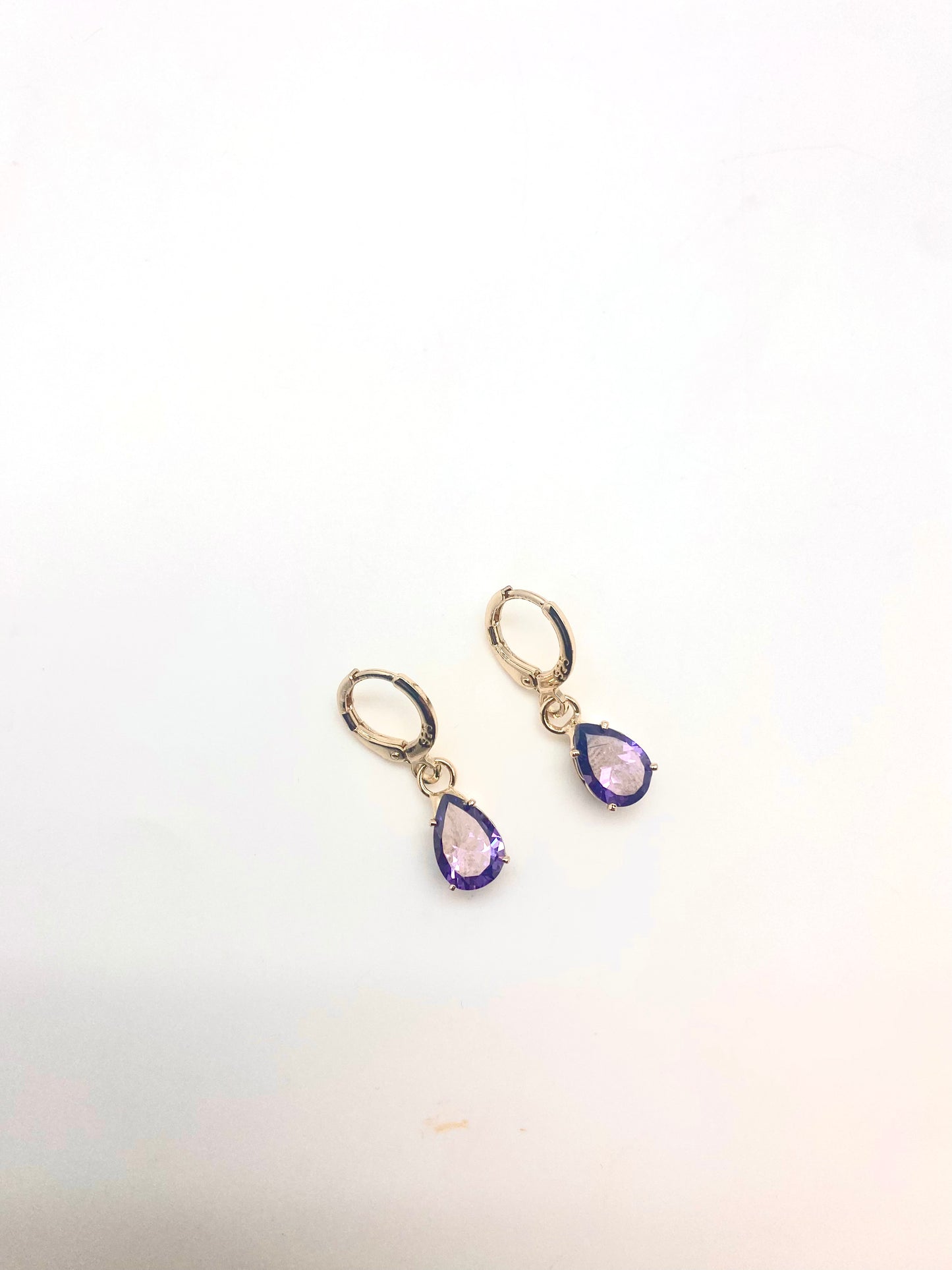 Pendientes gota cuarzo
