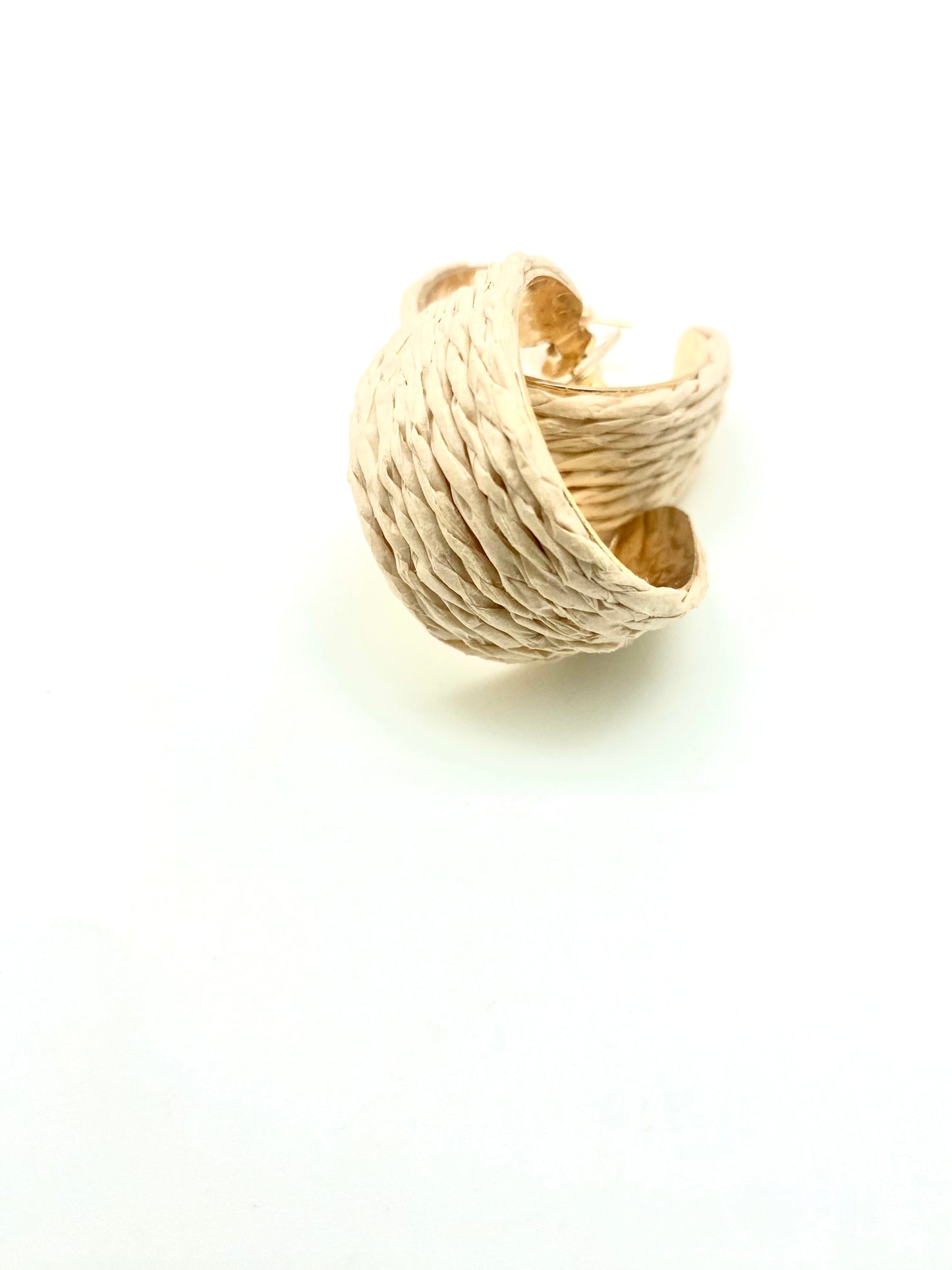 Pendientes aro crudo