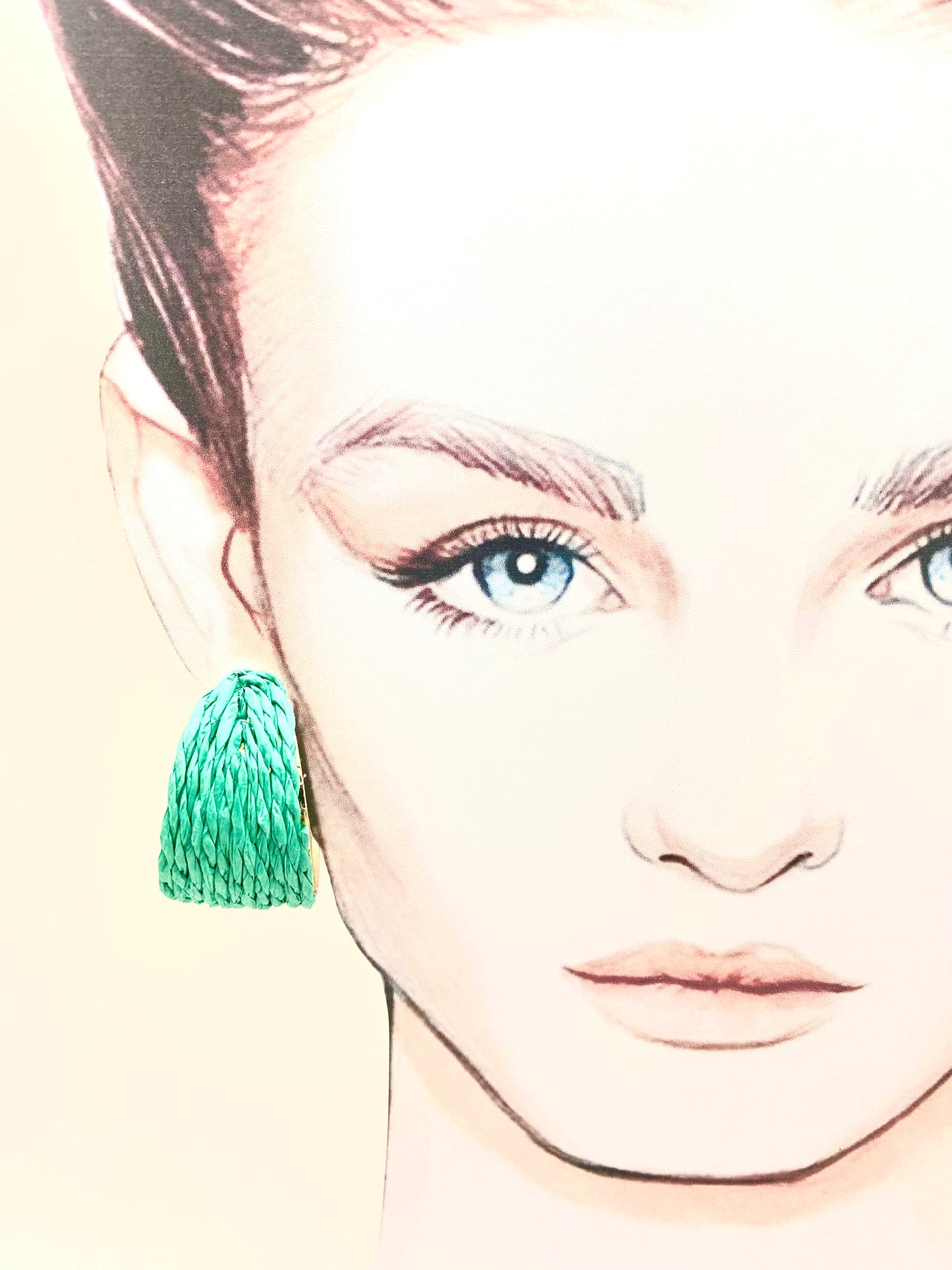 Pendientes aro verde