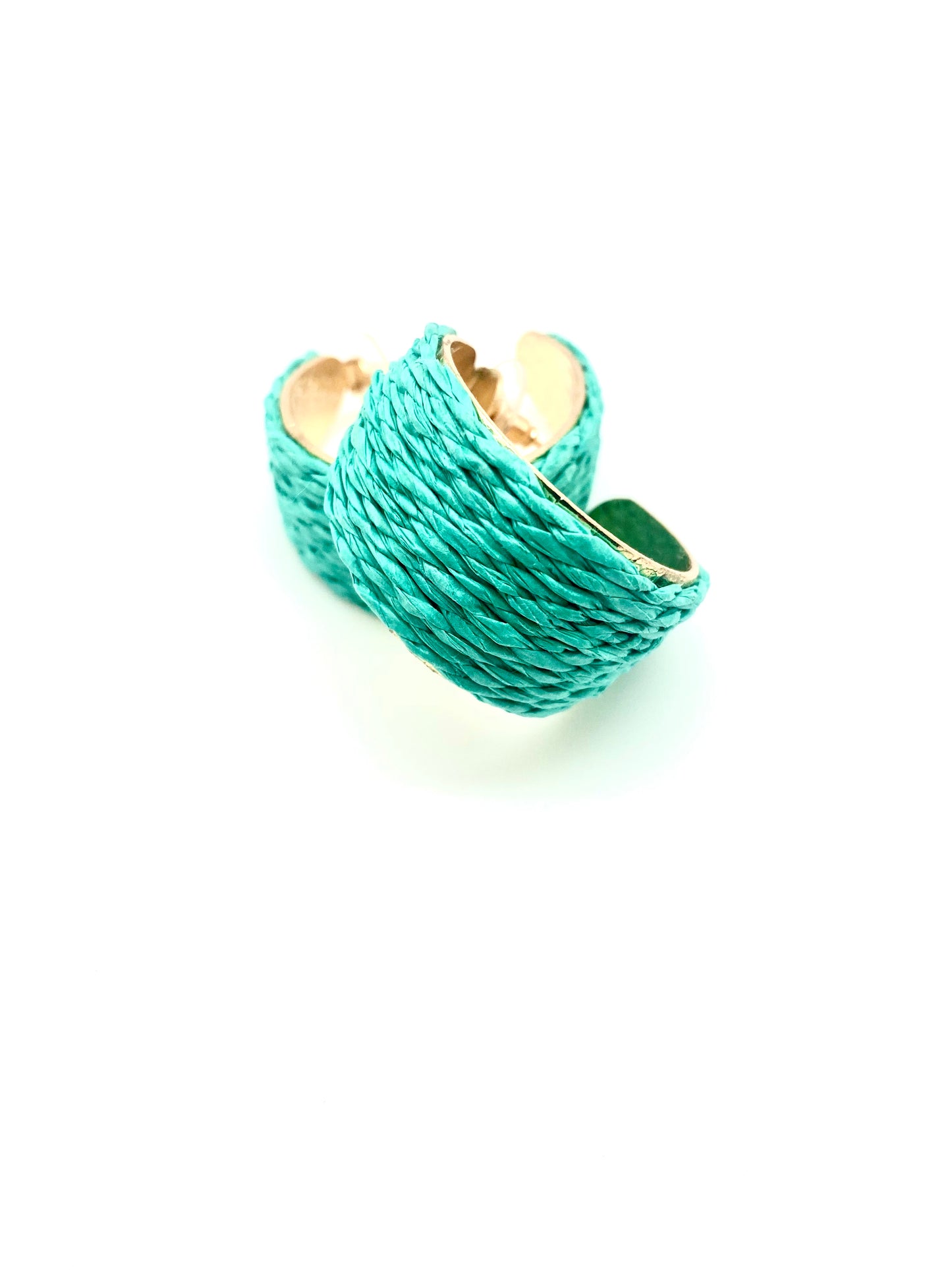 Pendientes aro verde