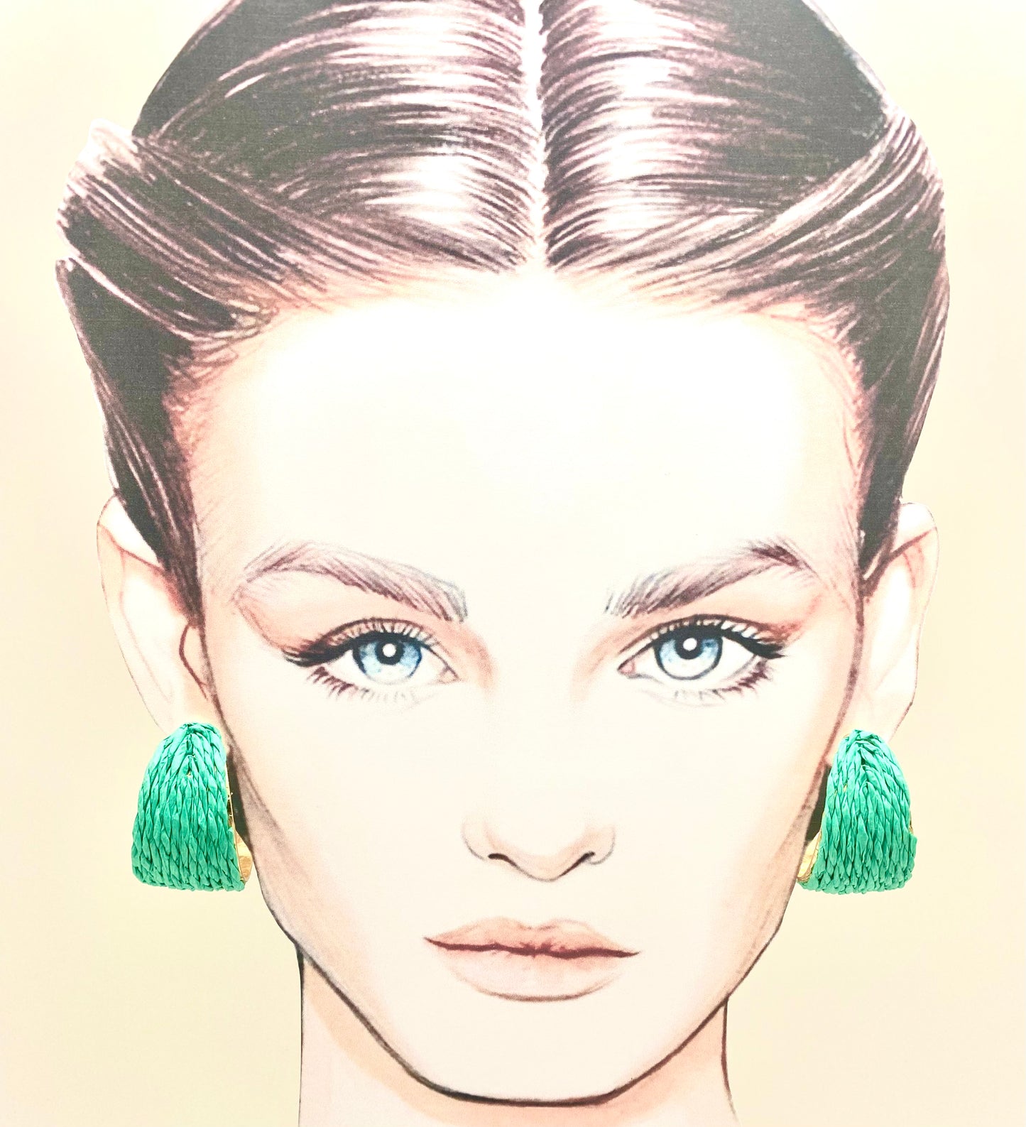 Pendientes aro verde