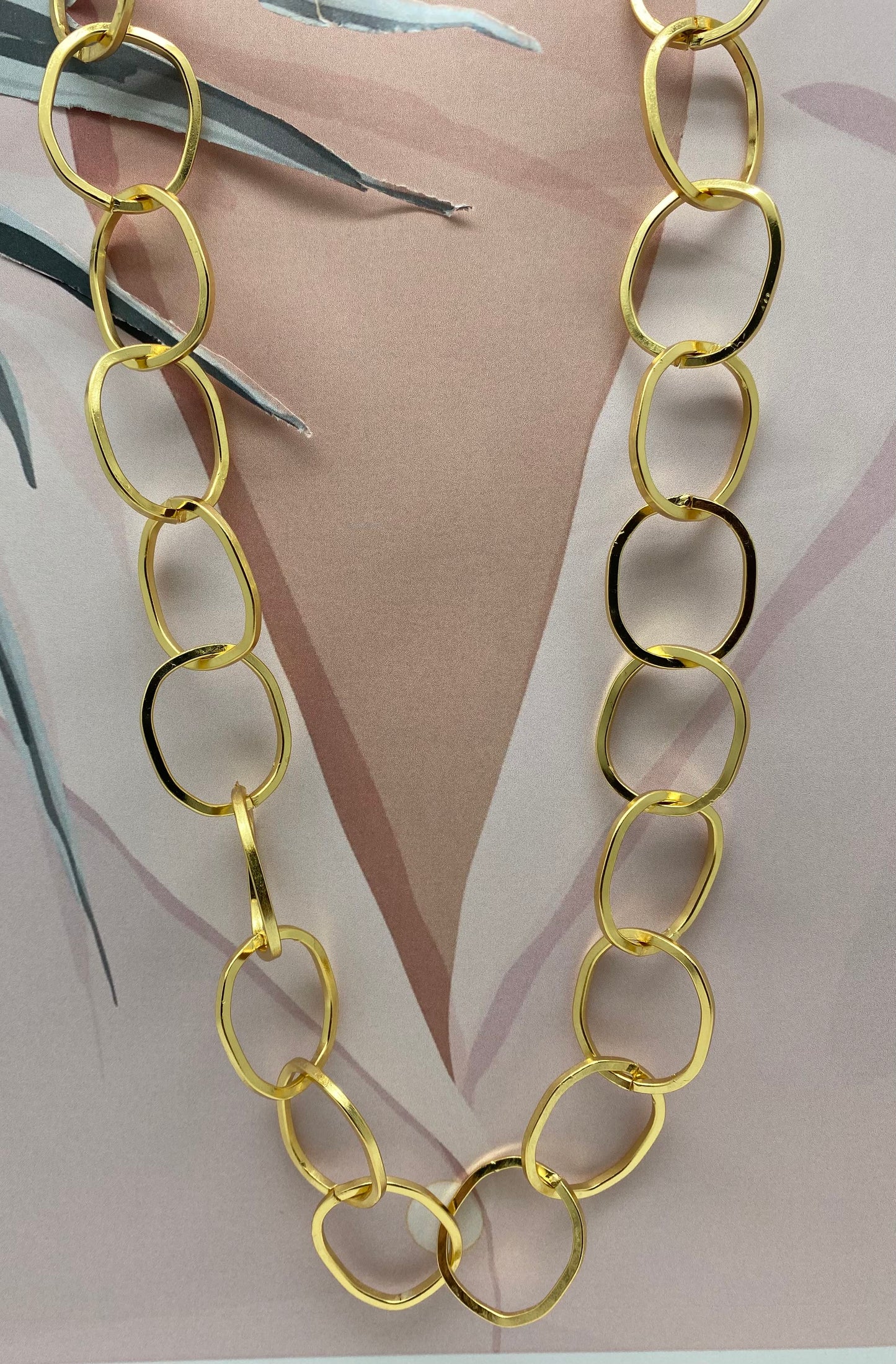 Cadena larga oval