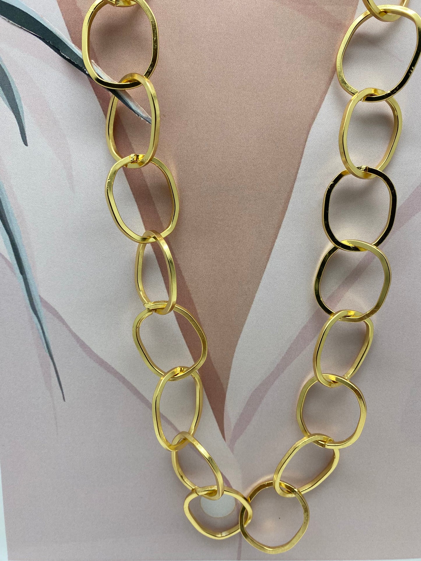 Cadena larga oval