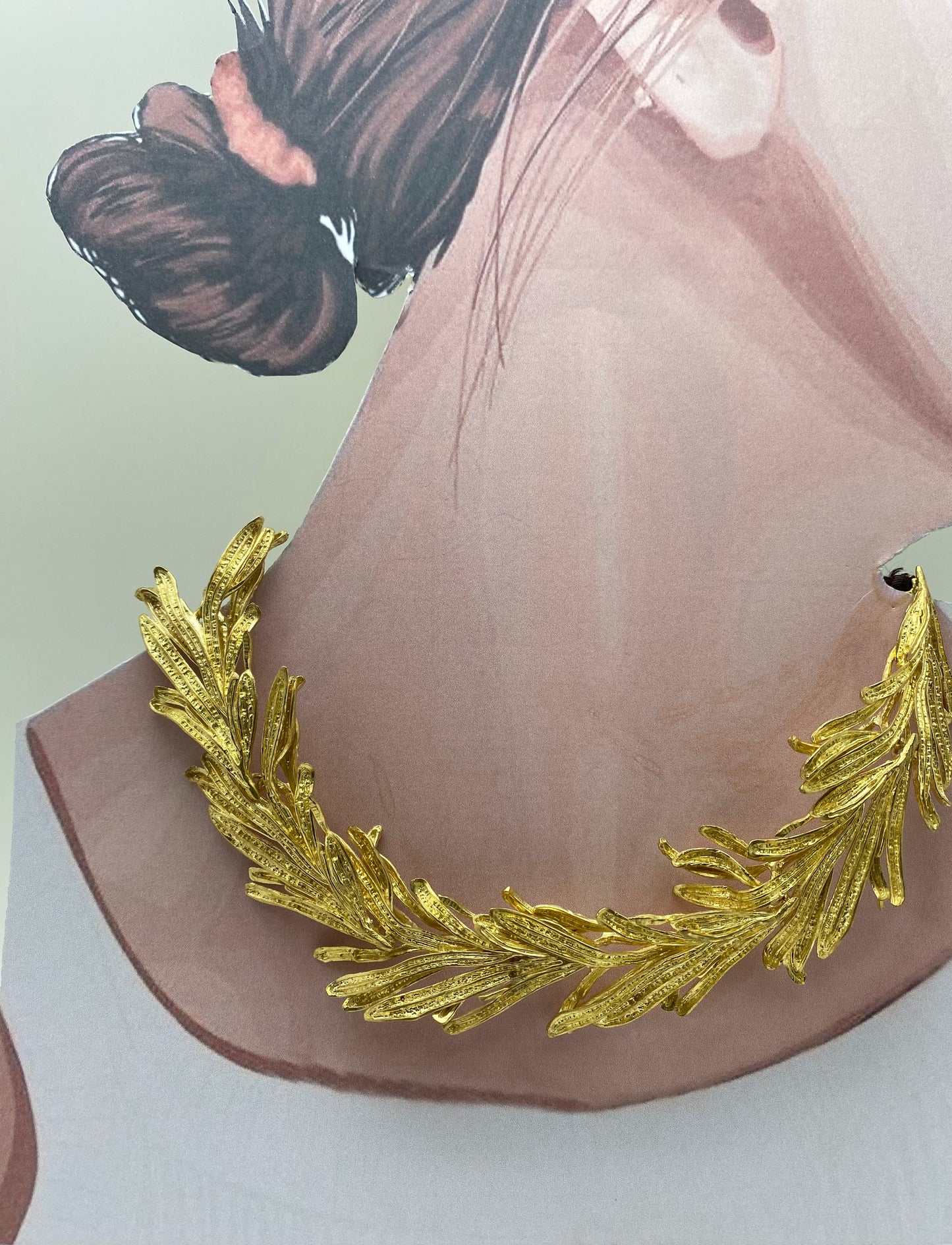 Collar hojas de Romero grande