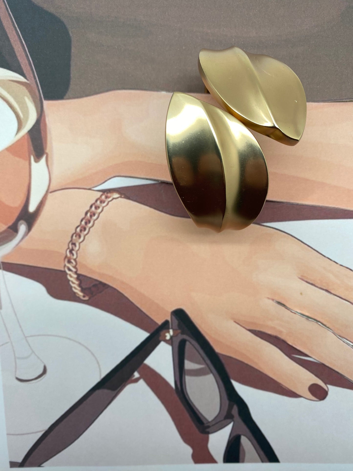 Pulsera hojas grande