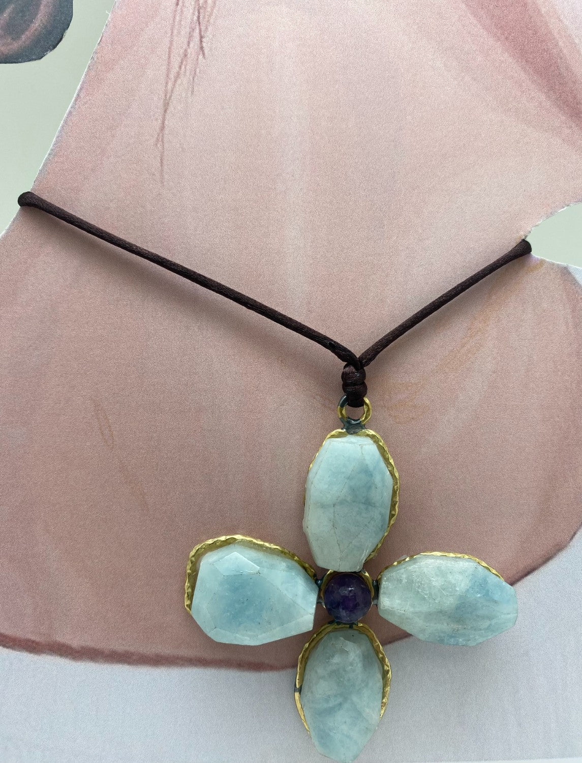 Collar cruz grande