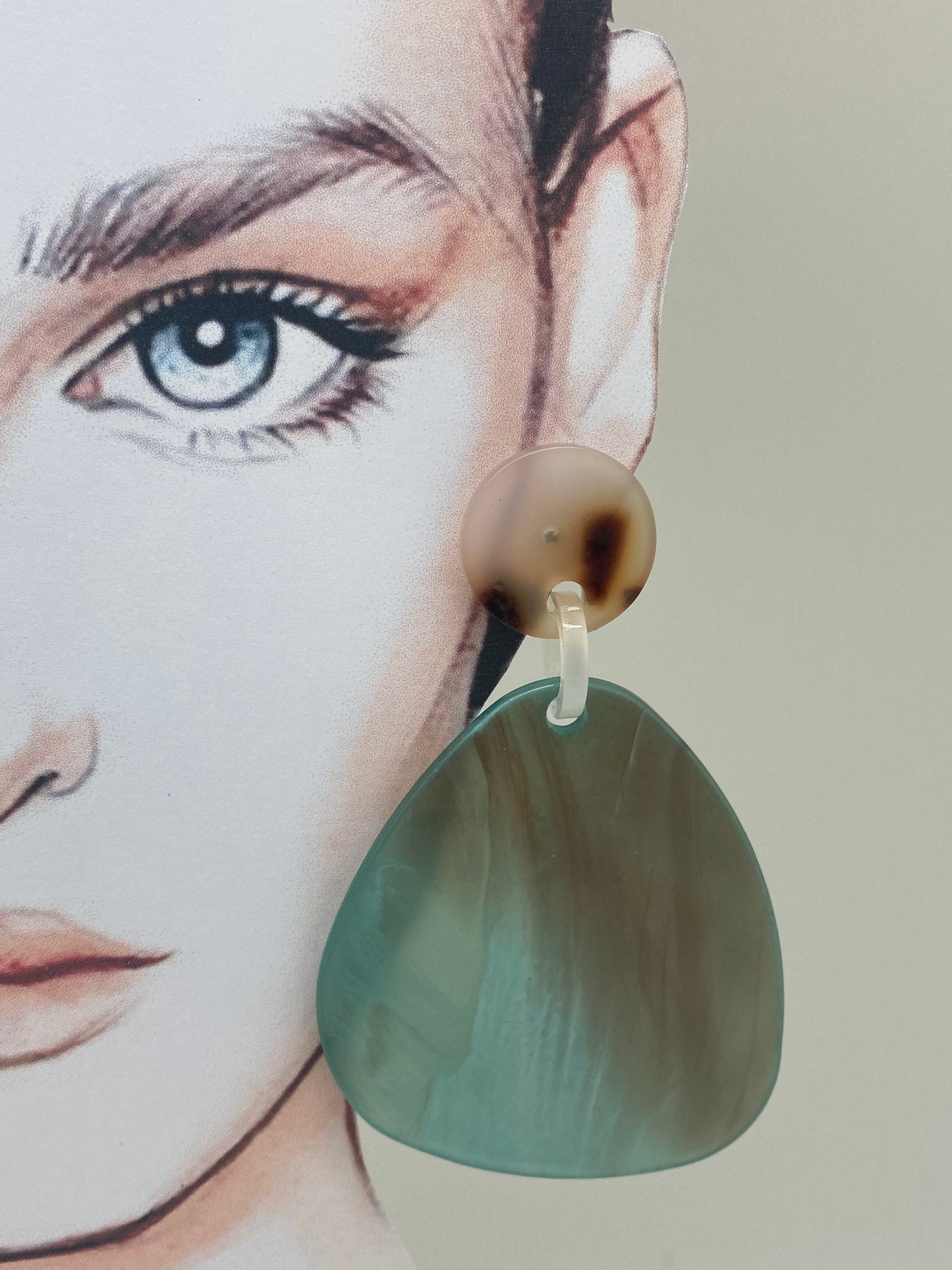 Pendientes piezas verdes