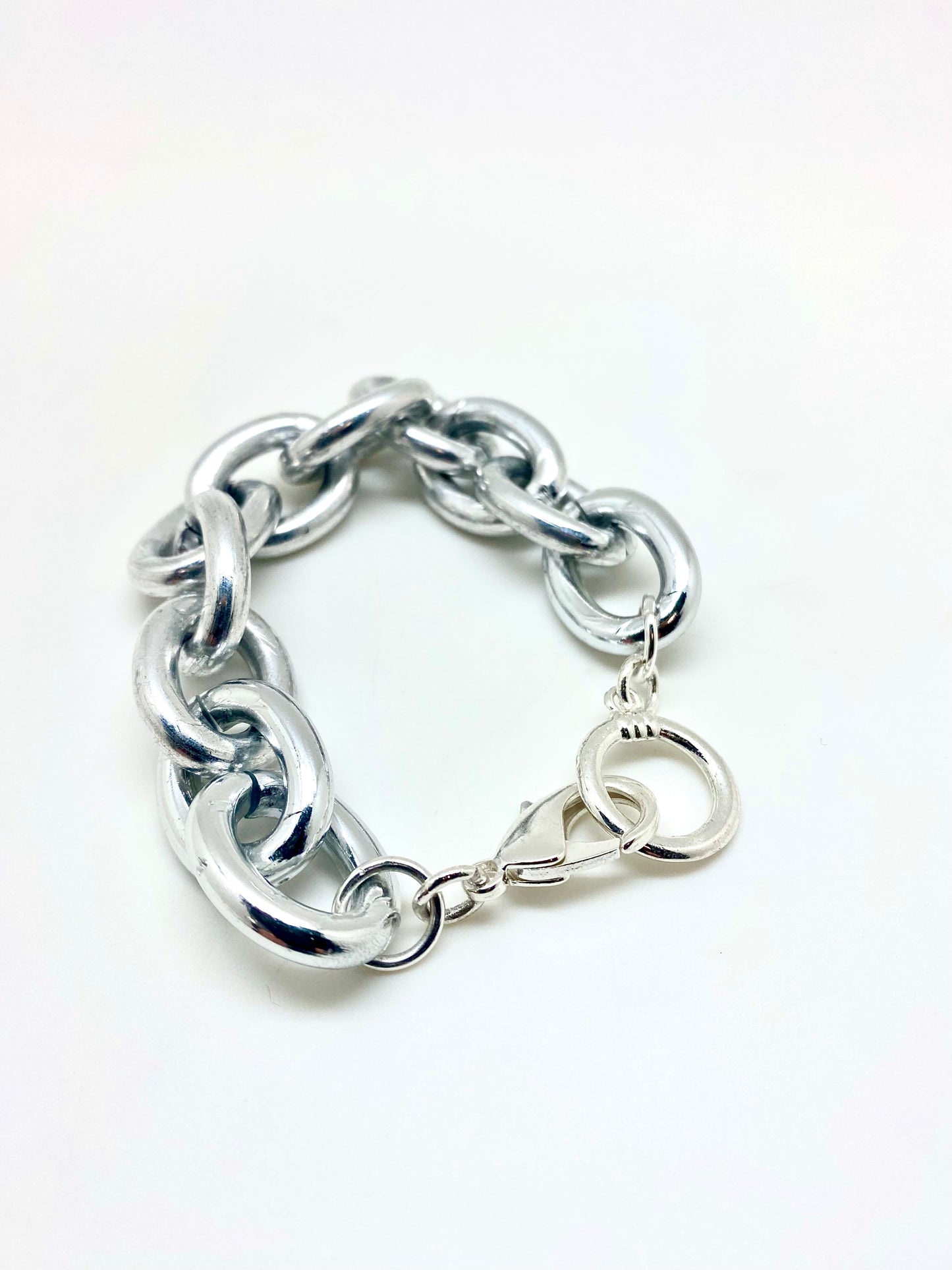 Pulsera Cadena clásica plateada