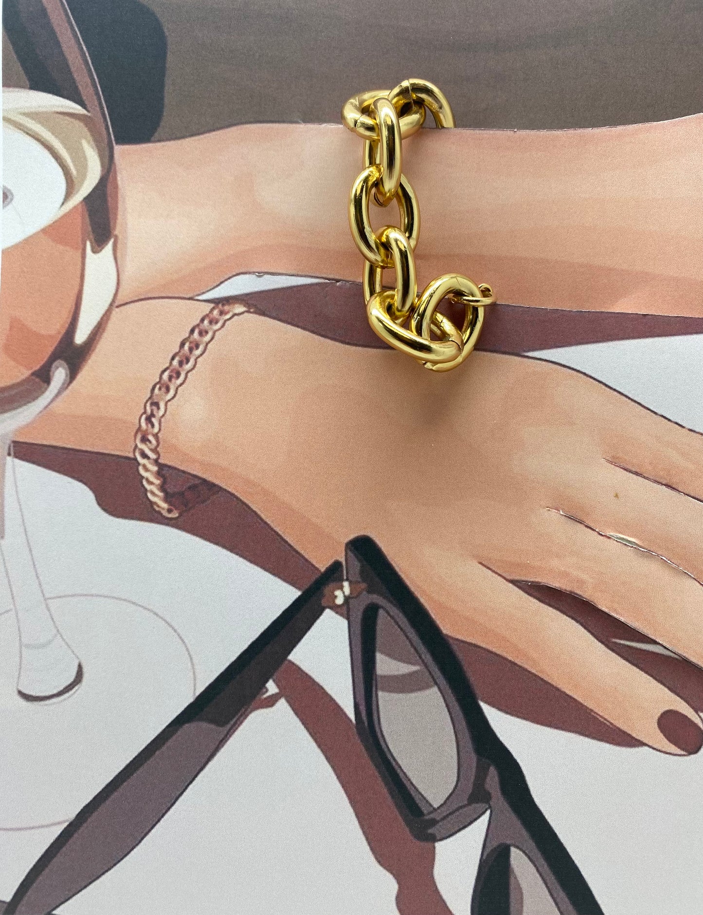 Pulsera Cadena clásica dorada