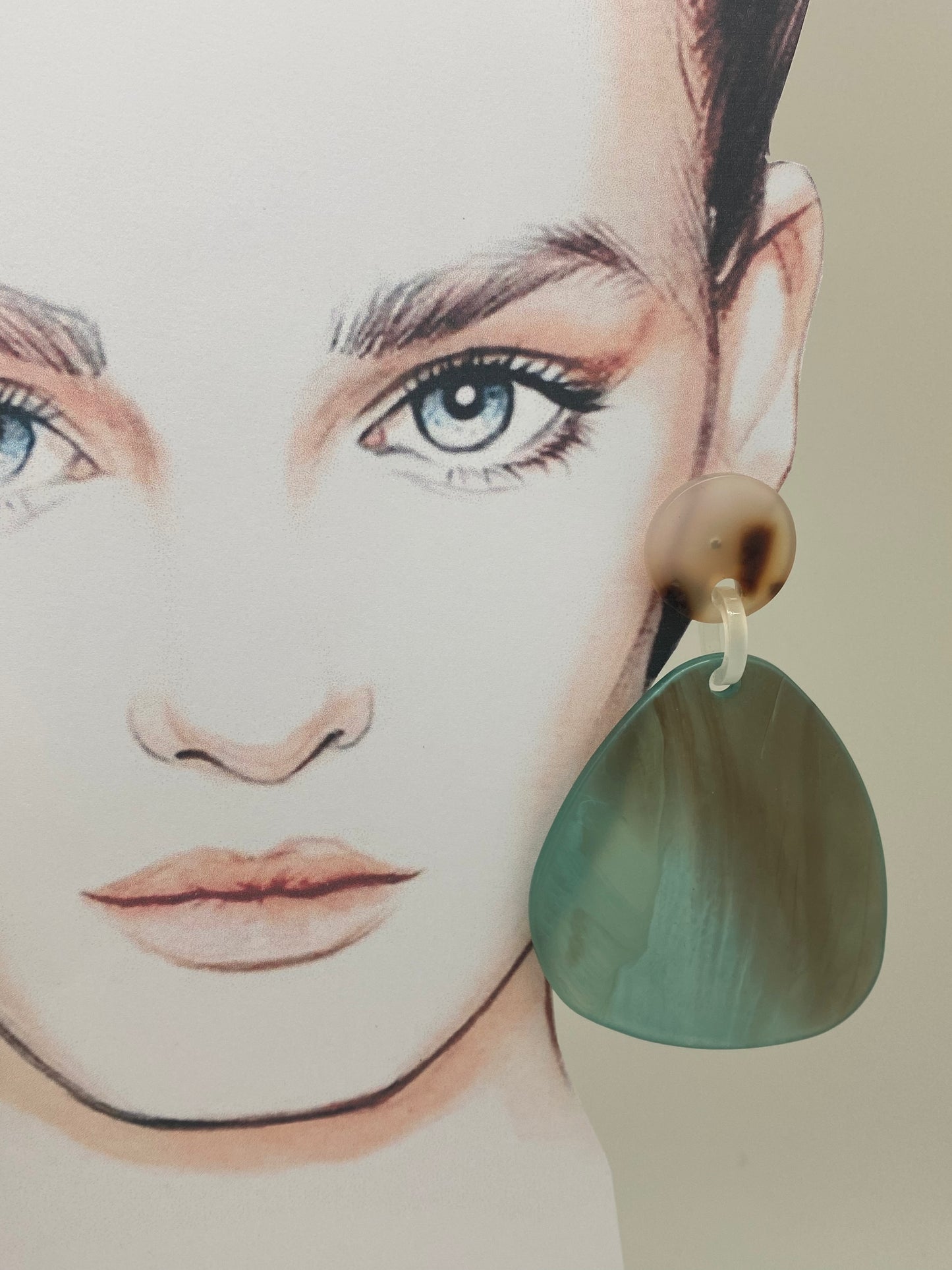 Pendientes piezas verdes