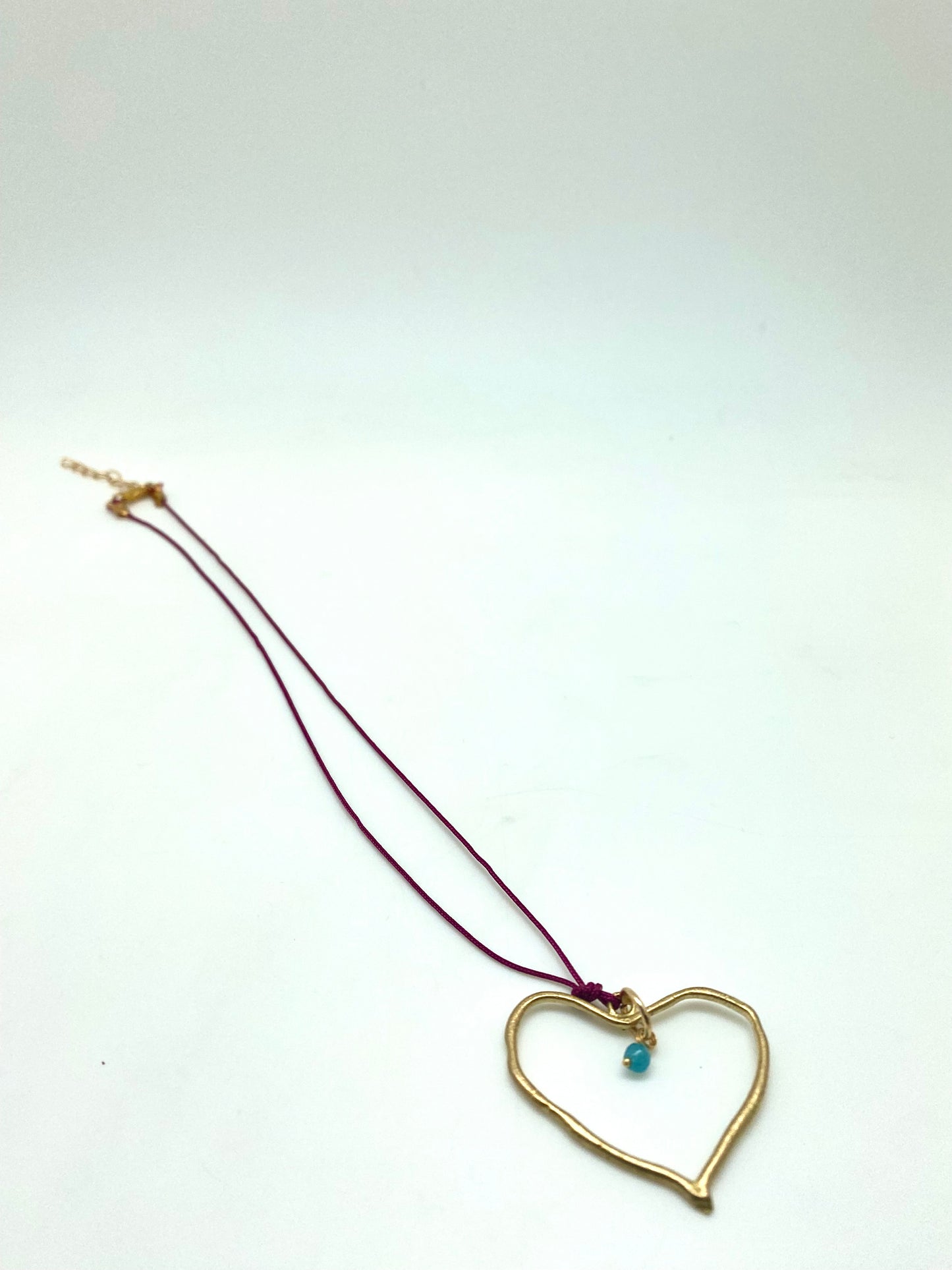 Collar corazón y jade