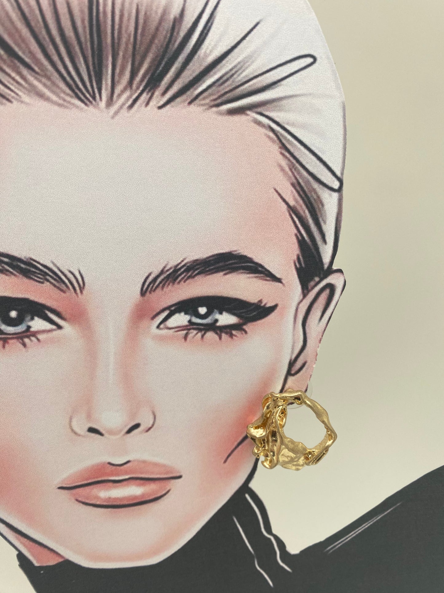 Pendientes aros barrocos