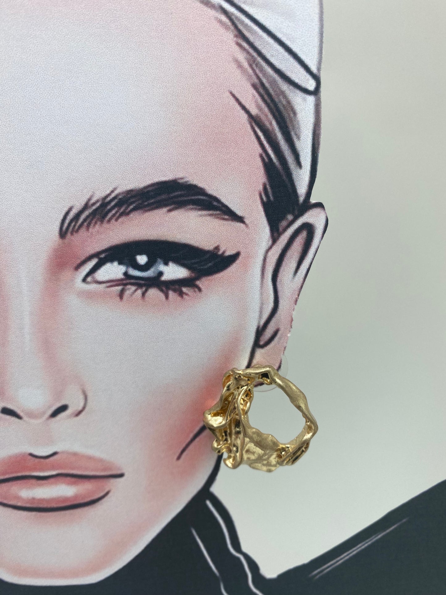 Pendientes aros barrocos