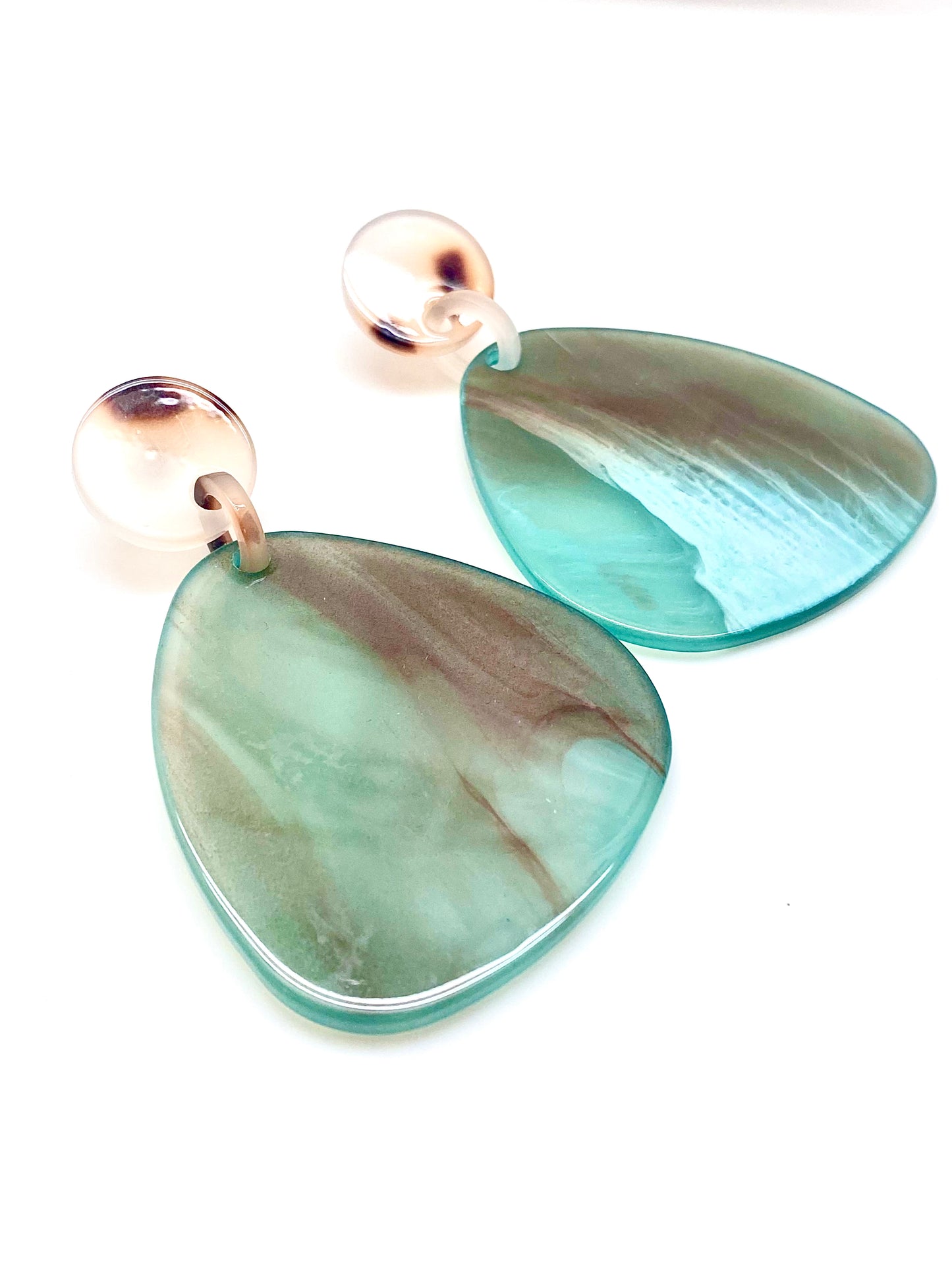 Pendientes piezas verdes