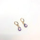 Pendientes gota cuarzo