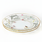 Plato decorativo vista lateral con fondo blanco