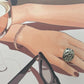 Anillo esmalte cebra