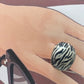 Anillo esmalte cebra