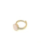 Anillo cubo cuarzo rosa