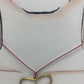 Collar corazón aguamarina