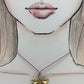 Collar hoja de parra y jade