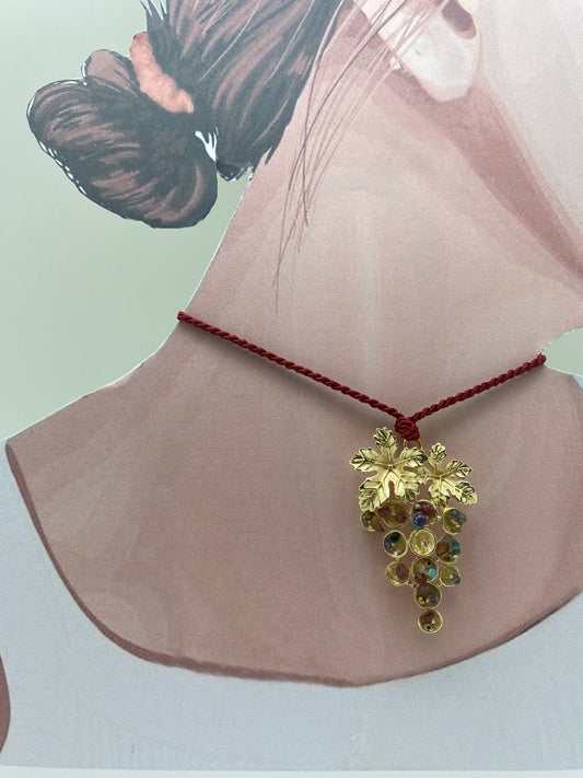 Collar uvas grande