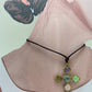 Collar cruz piedras