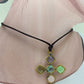 Collar cruz piedras