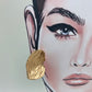 Pendientes hoja rugosa