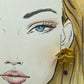 Pendientes hojas/amatista