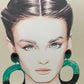 Pendientes aros verdes/negros