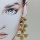 Pendientes flores cascada