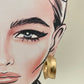 Pendientes aro textura