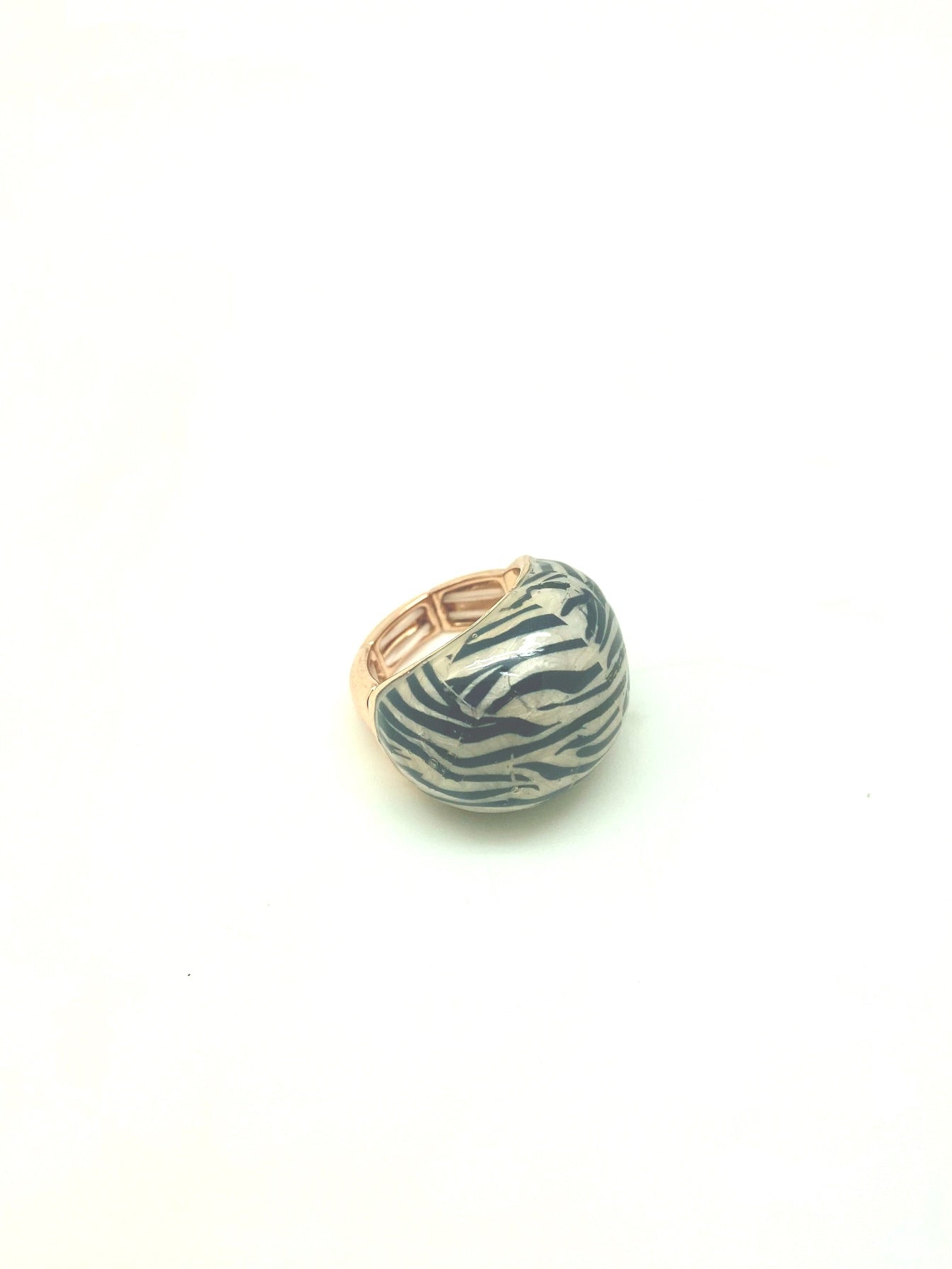 Anillo esmalte cebra