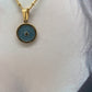 Cadena medalla estrella azul