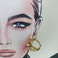Pendientes aros  barrocos
