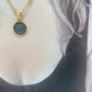 Cadena medalla estrella azul