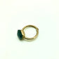 Anillo cubo cuarzo fumé