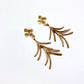 Pendientes hoja romero fino