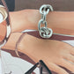 Pulsera Cadena clásica plateada