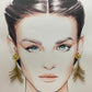 Pendientes hoja romero fino